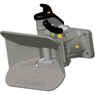 Sauermann Flanschkupplung Bolzen 38 mm, 140 x 80 mm, M17, 1000 kg, drehbare mond