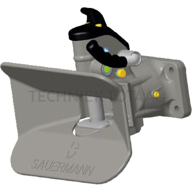 Sauermann Flange hitch pin 38 mm, 140 x 80 mm, M17, 1000 kg, rotating mond | S06 1418 2