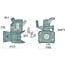 Sauermann Flanschkupplung Bolzen 38 mm, 120 x 55 mm, M15, 1500 kg | S01 1208 1