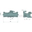 Sauermann Anhängerkupplung rail 390 mm, 120,9 kN, ohne Bolzen, AGCO Grau | FG945500070161