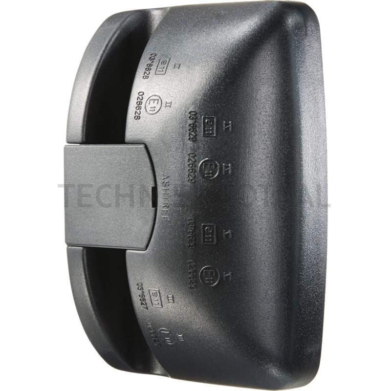 Achteruitkijkspiegel 252 x 168 mm, buigingsradius 1800 mm