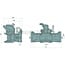 Sauermann Anhängerkupplung rail 390 mm, Kuppelbolzen 38 mm, 97,1 kN Fendt | FG945500070400, G945500070400