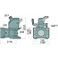 Sauermann Flanschkupplung Bolzen 38 mm, 140 x 80 mm, M17, 2000 kg | S01 1408 1