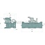 Sauermann Trailer coupling rail 390 mm, hitch pin 38 mm, 120,9 kN John Deere | JAL212092, AL212092