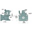 Sauermann Flanschkupplung Bolzen 31 mm, 160 x 100 mm, M21, 2500 kg | S01 1601 1