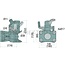 Sauermann Flanschkupplung Bolzen 38 mm, 140 x 80 mm, M17, 2000 kg, Tiefmaul | S01 1438 1