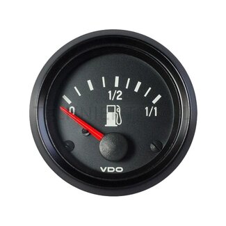 VDO Tankanzeige Cockpit International 0 - 1/2 - 1/1, 12 V, Ø 52 mm
