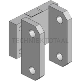 Scharmüller Bracket trailer coupling 140 x 80 mm, M20, 31,1 kN Deutz-Fahr