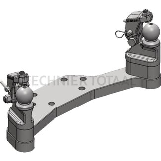 Scharmüller Zwangslenkung beidseitig 2 ton, 250 mm, K50, schwarz, John Deere