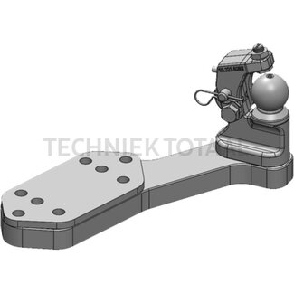 Scharmüller Gedwongen besturing K50, 250 mm, rechts, AGCO grijs, 13 kg