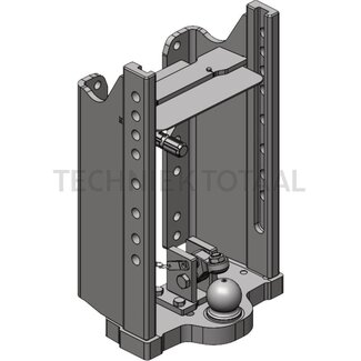 Scharmüller Anhängebockrahmen 102,4 kN, Schienenbreite 390 mm, Stützlast 4000 kg