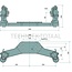 Scharmüller Zwangslenkung K50, 250 mm, beide Seiten, John Deere Grün, 19 kg | 00.522.00.0-A17