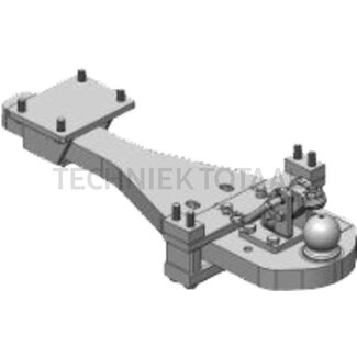 Scharmüller Support plates ball 80, 970 x 270 mm, thickness 50 mm, 97,1 kN