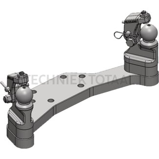 Scharmüller Gedwongen besturing K50, 250 mm, beide zijden, zwart, 20,06 kg
