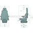 GRAMMER Actimo Evolution MSG95EL/742 luchtgeveerd 24 V, 550 mm | 1462953