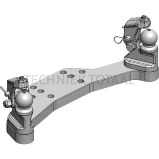 Scharmüller Gedwongen besturing K50, 250 mm, beide zijden, John Deere groen, 17 kg