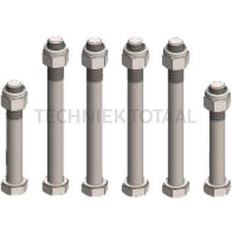 Scharmüller Boutenset K50 gedwongen besturing M16 x 120, M16 x 110 - 6 stuks