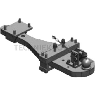 Scharmüller Support plates ball 80, 970 x 270 mm, thickness 50 mm, 83 kN