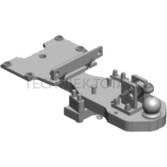Scharmüller Tragplatten Kugel 80, 760 x 240 x 50 mm, 2 Herzbolzen, 86,1 kN