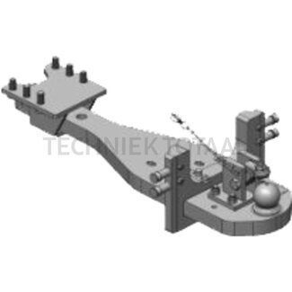 Scharmüller Draagplaat kogel 80, 1070 x 270 mm, dikte 50 mm, 90 kN