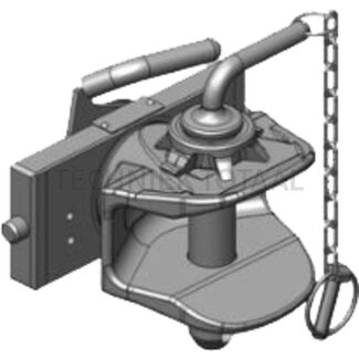 Scharmüller Trekbek handmatig verstelbaar, rail 200 mm, 23,9 kN, oplegdruk 350 kg