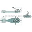 Scharmüller Support plates ball 80, 90 kN, 1070 x 270 mm, 3 heart, 107 kg | 00.960.387.0-SET, 00.960.387.0-SET-A17