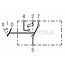 GRANIT Combination switch, returns to original, switching function II+->I-0, 4 connections