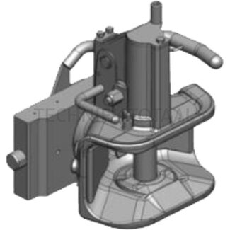 Scharmüller Zugmaul Automatik verstellbar, rail 270 mm, Bolzen 31 mm, 82,4 kN