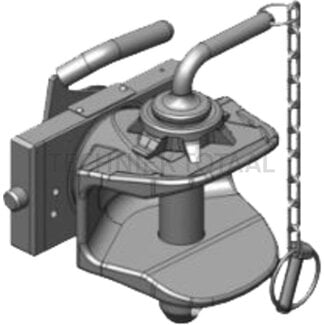 Scharmüller Trekbek handmatig verstelbaar, rail 160 mm, pen 31 mm, 23,9 kN