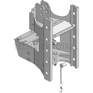 Scharmüller Trekhaakframe 24,2 kN, 650 kg, rail 255 mm, pen Ø 25 mm, trekpendel