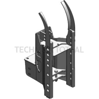 Scharmüller Trekhaakframe 24,2 kN, 600 kg, rail 255 mm, pen Ø 25 mm, trekpendel