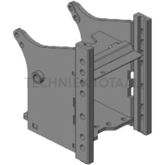 Scharmüller Drawbar frame 74 kN, 2000 kg, rail 330 mm, pin Ø 25 mm, short