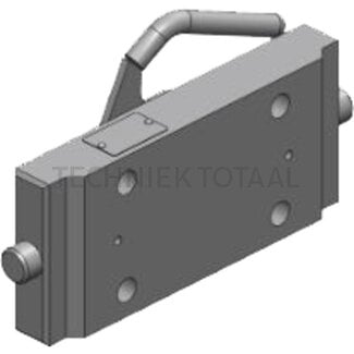Scharmüller Adapterplaat 270 mm rail, geleiding 32 mm, gatenpatroon 140 x 80 mm