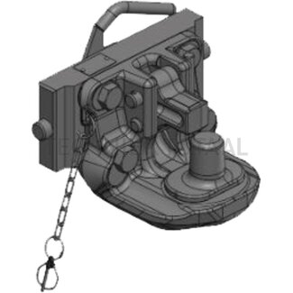 Scharmüller Piton Fix Einsätze 2000 kg, rail 270 mm, Arbeitslänge 154 mm, Kubota Grau