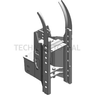 Scharmüller Trekhaakframe 24,2 kN, 600 kg, rail 255 mm, pen Ø 25 mm, trekpendel