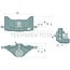 Scharmüller Piton Fix inserts 3000 kg, rail 330 mm, working length 67 mm, Kubota gray | 05.6330.16-A34