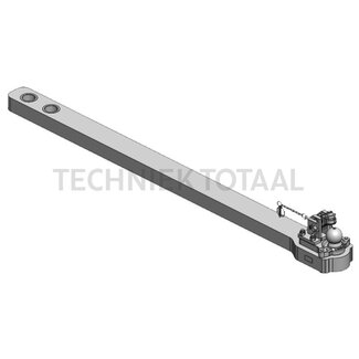 Scharmüller Draagplaat kogel 80, 91,3 kN, 2225 x 127 mm, 2 hartbouten