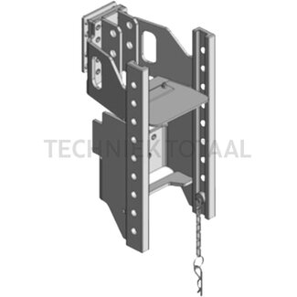 Scharmüller Trekhaakframe 13,2 kN, 500 kg, rail 200 mm, pen Ø 25 mm, standaard