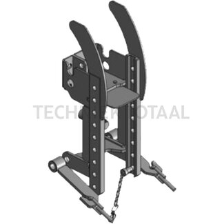 Scharmüller Trekhaakframe 12,9 kN, 500 kg, rail 160 mm, pen Ø 25 mm, standaard