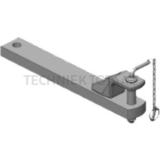 Scharmüller Deichsel 598 mm, 90 x 50 mm, Bolzen 31,5 mm, 78,5 kN, Position 1