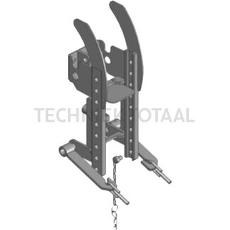 Scharmüller Anhängebockrahmen 12,9 kN, 500 kg, rail 160 mm, Bolzen Ø 25 mm, Standard