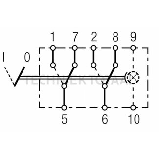 GRANIT Latching switch 8 connections, I-0, 12/24 V, mit Komfortfunktion