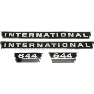 . Aufklebersatz Chrom Case IH 644