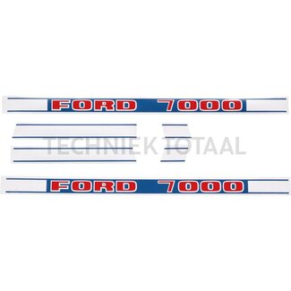 . Stickerset Ford 7000