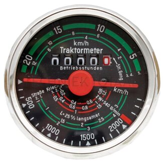 GRANIT Tractormeter anticlockwise 20 km/u, Ø 80 mm Fendt Favorit 2