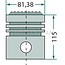 GRANIT Piston oversize Ø 81,50 mm, engine LKA Fahr D 88 - D 133 T
