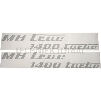 . Aufklebersatz olivgrün links und rechts Mercedes Benz MB-Trac 1600