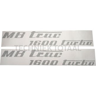 . Aufklebersatz olivgrün links und rechts Mercedes Benz MB-Trac 1800