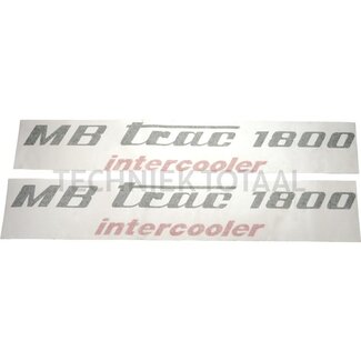 . Aufklebersatz olivgrün links und rechts Mercedes Benz MB-Trac 1300