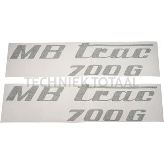 . Aufklebersatz olivgrün Mercedes Benz MB-Trac 700 G